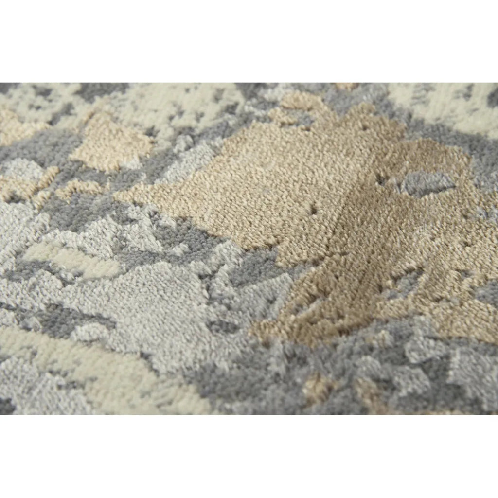 Batu Floral Gray Large Area Rugs For Living Room - LOOMLAN - LOOMLAN - Area Rugs