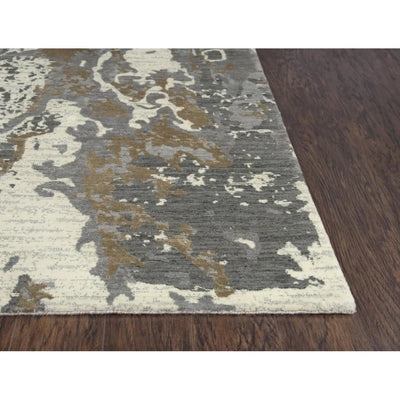 Batu Floral Gray Large Area Rugs For Living Room - LOOMLAN - LOOMLAN - Area Rugs