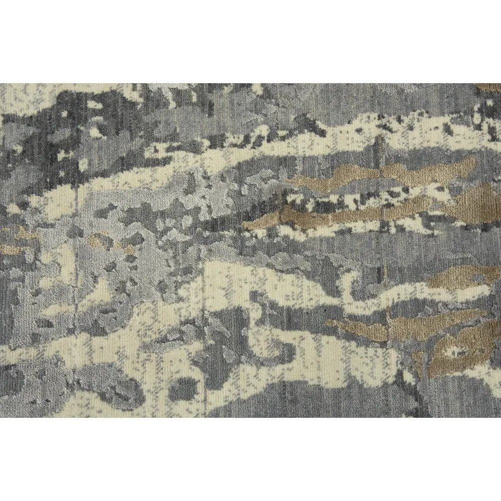 Batu Floral Gray Large Area Rugs For Living Room - LOOMLAN - LOOMLAN - Area Rugs