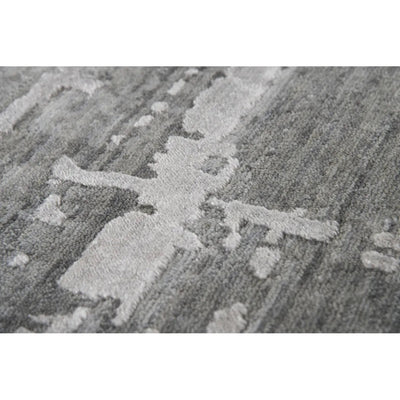 Baum Abstract Gray Large Area Rugs For Living Room - LOOMLAN - LOOMLAN - Area Rugs