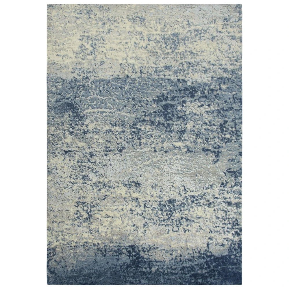 Baxy Abstract Blue Large Area Rugs For Living Room - LOOMLAN - LOOMLAN - Area Rugs