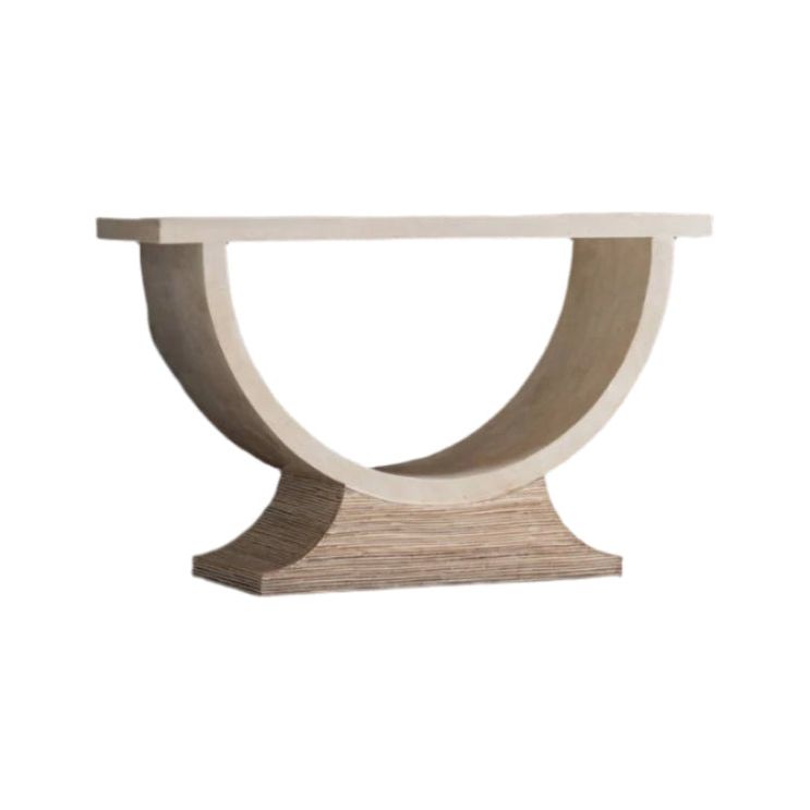 Bay Curved Based Console Table - LOOMLAN - Wildwood - Console Tables