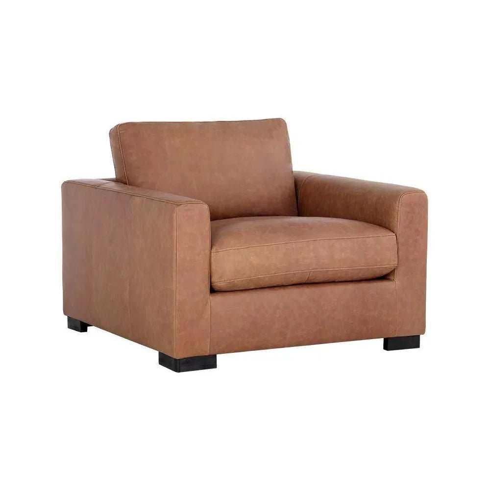 Baylor Leather Armchair - LOOMLAN - SUNPAN - Club Chairs