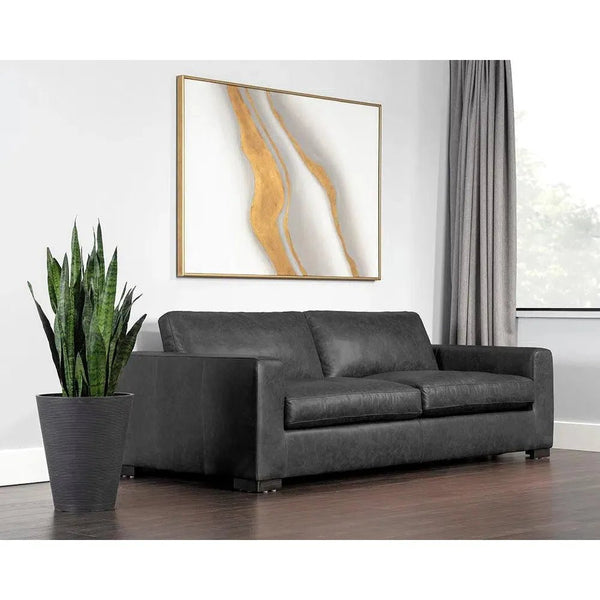 Baylor Leather Sofa - LOOMLAN - SUNPAN - Sofas & Loveseats