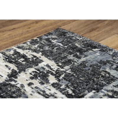 Bays Abstract Gray Large Area Rugs For Living Room - LOOMLAN - LOOMLAN - Area Rugs