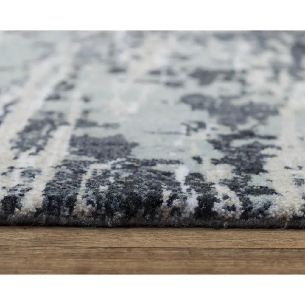 Bays Abstract Gray Large Area Rugs For Living Room - LOOMLAN - LOOMLAN - Area Rugs