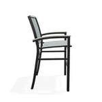 Bazza Stacking Bar Height MGP Armed Cafe Chair - LOOMLAN - Telescope - Outdoor Bar Stools