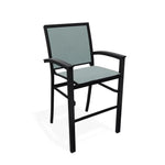 Bazza Stacking Bar Height MGP Armed Cafe Chair - LOOMLAN - Telescope - Outdoor Bar Stools