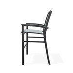 Bazza Stacking Bar Height MGP Armed Cafe Chair - LOOMLAN - Telescope - Outdoor Bar Stools