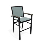 Bazza Stacking Bar Height MGP Armed Cafe Chair - LOOMLAN - Telescope - Outdoor Bar Stools