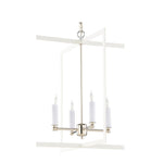 Bayberry Hanging Clean White Finish Chandelier