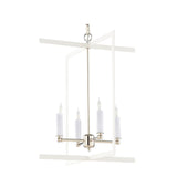 Bayberry Hanging Clean White Finish Chandelier