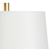 Round White Crosby Modern Marble Design Table Lamp