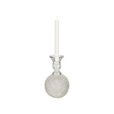 Glass Round Sturdy Design Candleholder