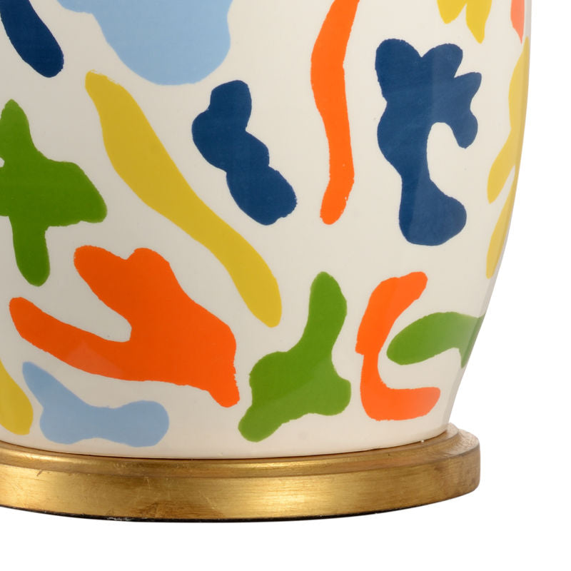 St. Germain Hand-Painted Artistic Design Table Lamp