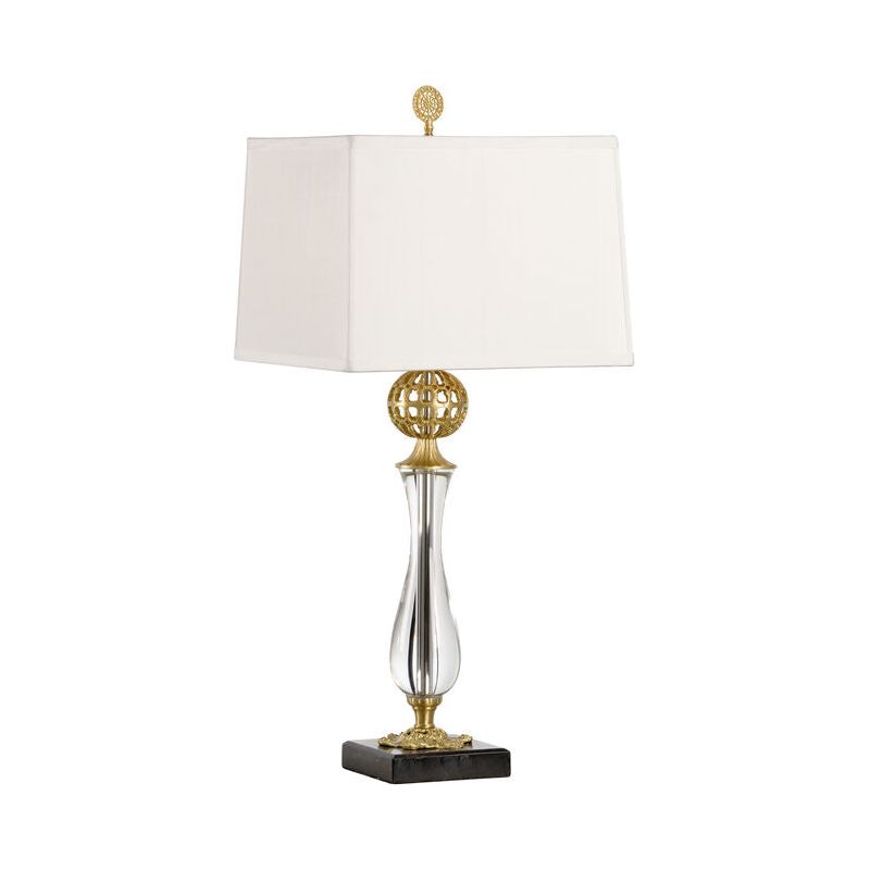 Daines Accent Brass And Glass Design Table Lamp