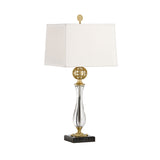 Daines Accent Brass And Glass Design Table Lamp