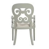 Gray Linen Upholstered Bolero Armchair