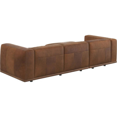 Beau Leather Sofa Chaise - LOOMLAN - SUNPAN - Modular Sofas