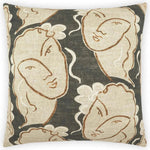 Beau Visage Brown Throw Pillow With Insert - LOOMLAN - D.V. Kap - Throw Pillows