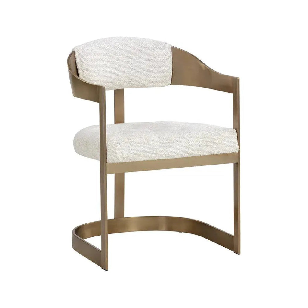 Beaumont Leather Dining Armchair - LOOMLAN - SUNPAN - Dining Chairs