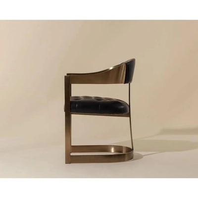 Beaumont Leather Dining Armchair - LOOMLAN - SUNPAN - Dining Chairs