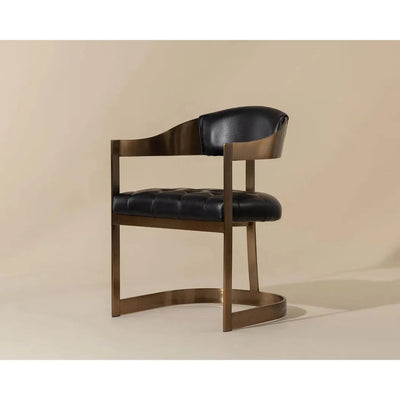 Beaumont Leather Dining Armchair - LOOMLAN - SUNPAN - Dining Chairs