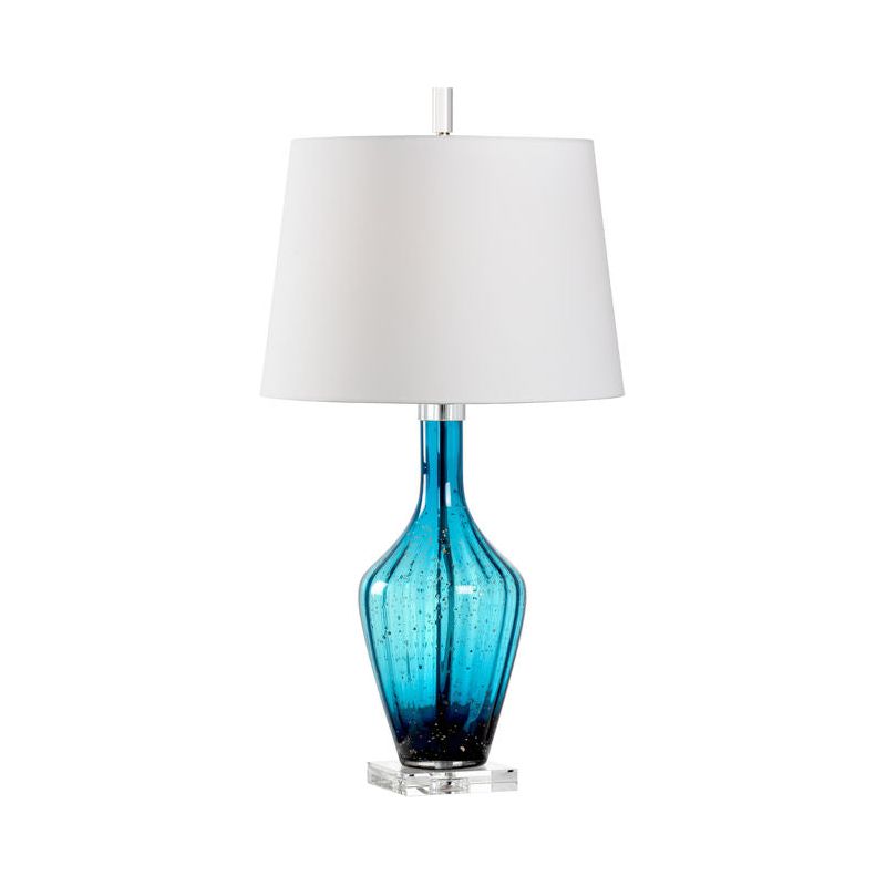 Beck Blue Glass Table Lamp - LOOMLAN - Wildwood - Table Lamps