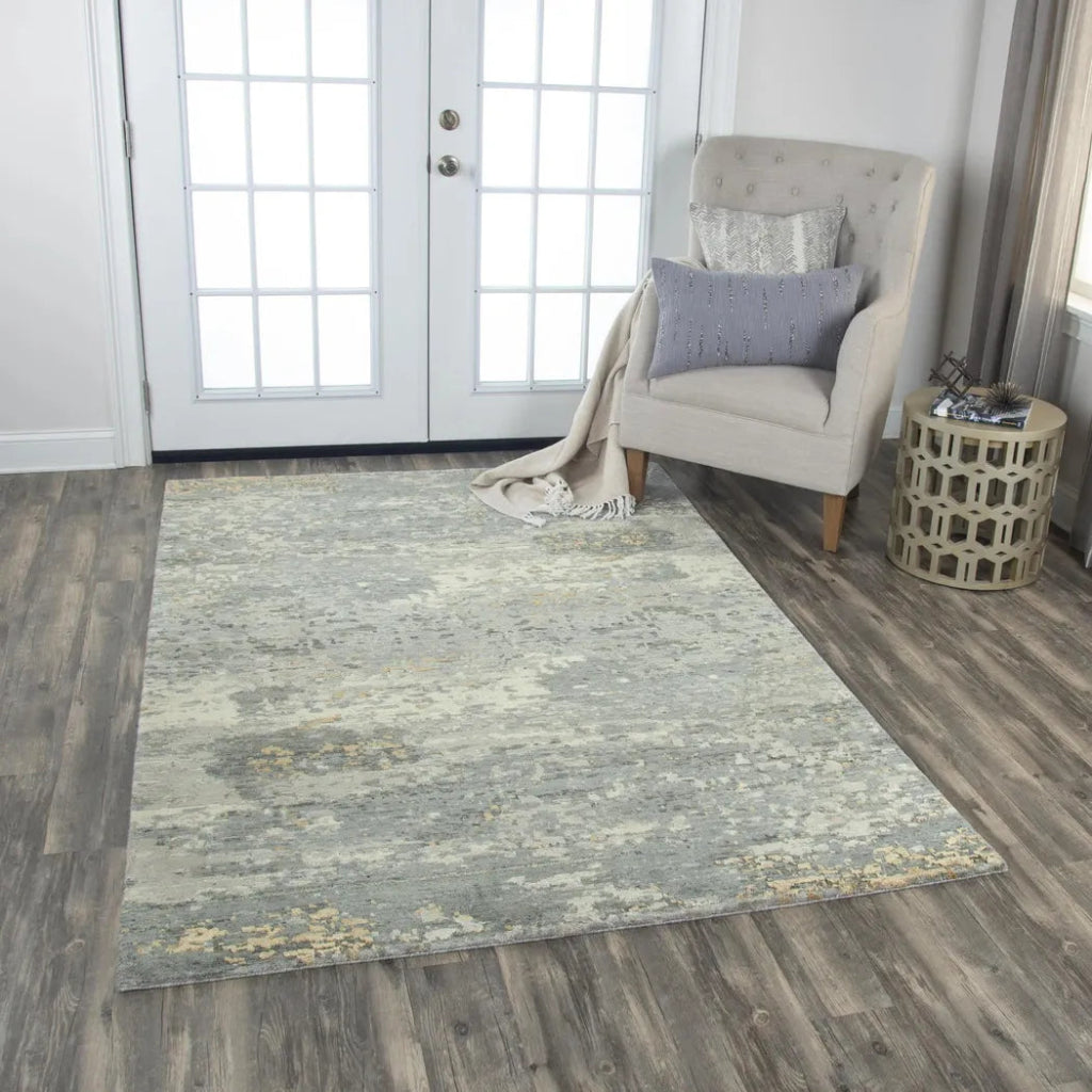 Bedo Abstract Gray Large Area Rugs For Living Room - LOOMLAN - LOOMLAN - Area Rugs