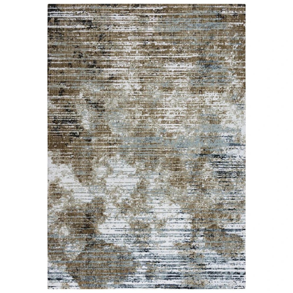 Beem Abstract Brown Large Area Rugs For Living Room - LOOMLAN - LOOMLAN - Area Rugs