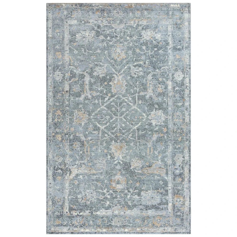 Bega Border Gray Large Area Rugs For Living Room - LOOMLAN - LOOMLAN - Area Rugs