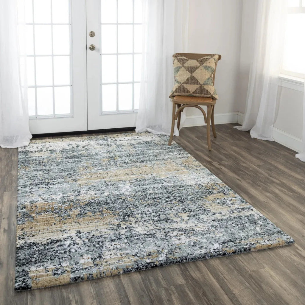 Begg Abstract Gray Large Area Rugs For Living Room - LOOMLAN - LOOMLAN - Area Rugs