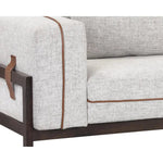 Belinda Sofa - Rhapsody Greige Leather Piping - LOOMLAN - SUNPAN - Sofas & Loveseats