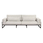 Belinda Sofa - Rhapsody Greige Leather Piping - LOOMLAN - SUNPAN - Sofas & Loveseats