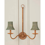 Bell Light Teal Seagrass Chandelier Shade - LOOMLAN - Currey & Co - Chandeliers