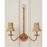 Bell Natural Seagrass Chandelier Shade - LOOMLAN - Currey & Co - Chandeliers