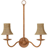 Bell Natural Seagrass Chandelier Shade - LOOMLAN - Currey & Co - Chandeliers