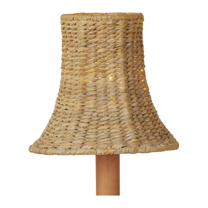 Bell Natural Seagrass Chandelier Shade - LOOMLAN - Currey & Co - Chandeliers