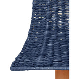 Bell Seagrass Blue Chandelier Shade - LOOMLAN - Currey & Co - Chandeliers
