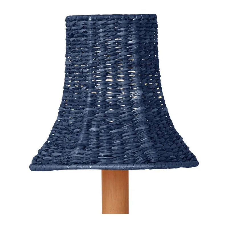 Bell Seagrass Blue Chandelier Shade - LOOMLAN - Currey & Co - Chandeliers