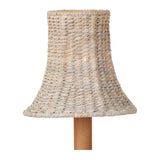 Bell Whitewashed Seagrass Chandelier Shade - LOOMLAN - Currey & Co - Chandeliers