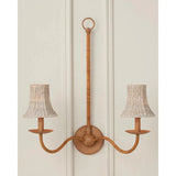 Bell Whitewashed Seagrass Chandelier Shade - LOOMLAN - Currey & Co - Chandeliers