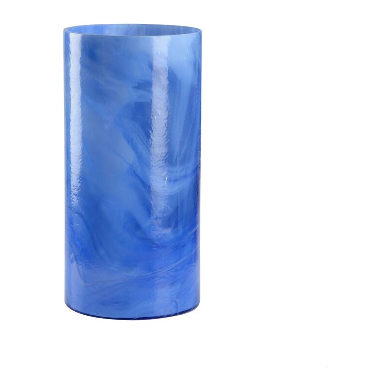 Bella Swirled Blue Glass Vase - LOOMLAN - Wildwood - Vases & Jars