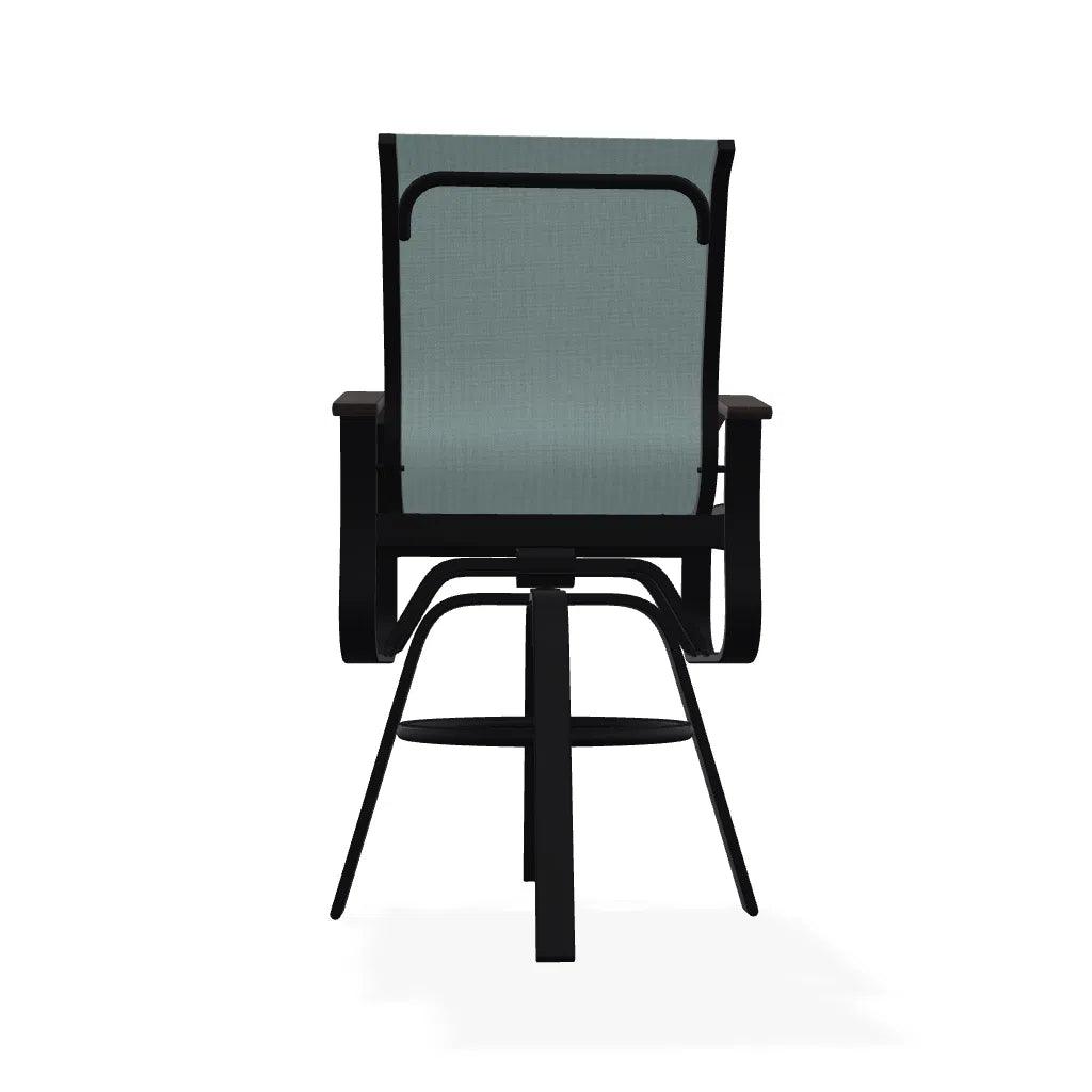 Belle Isle Bar Height Swivel Arm chair - LOOMLAN - Telescope - Outdoor Bar Stools