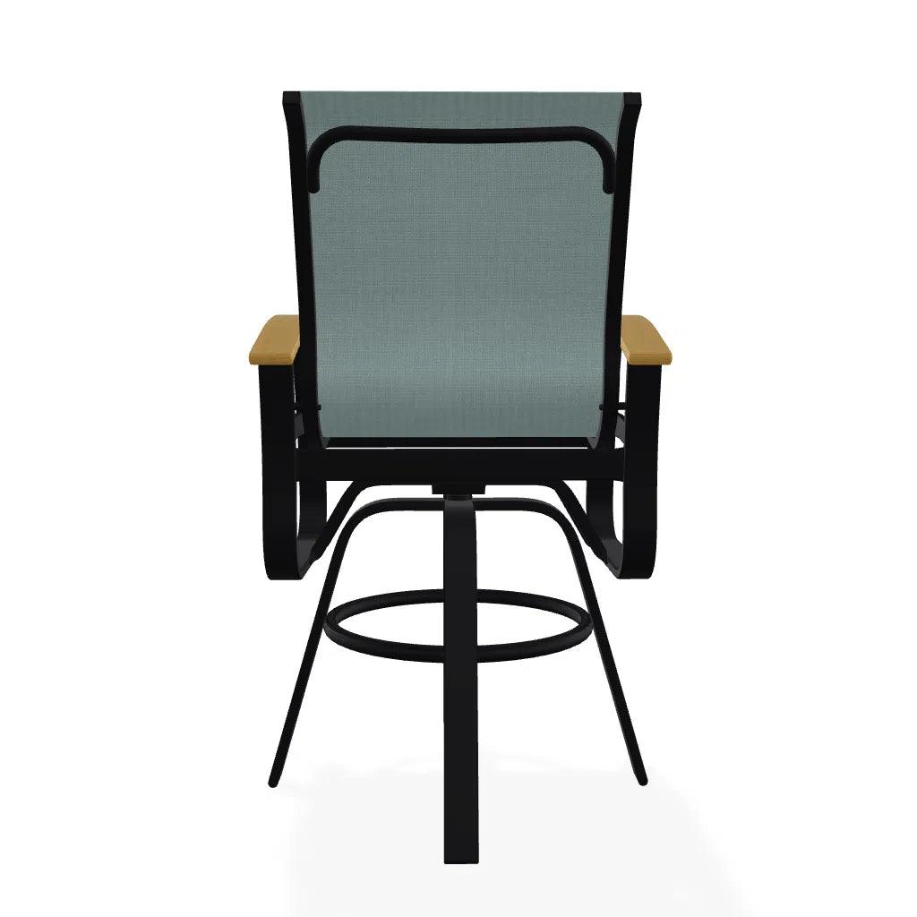 Belle Isle Bar Height Swivel Arm chair - LOOMLAN - Telescope - Outdoor Bar Stools