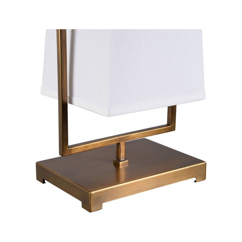 Belle Meade Antique Brass Framed Table Lamp - LOOMLAN - Wildwood - Table Lamps