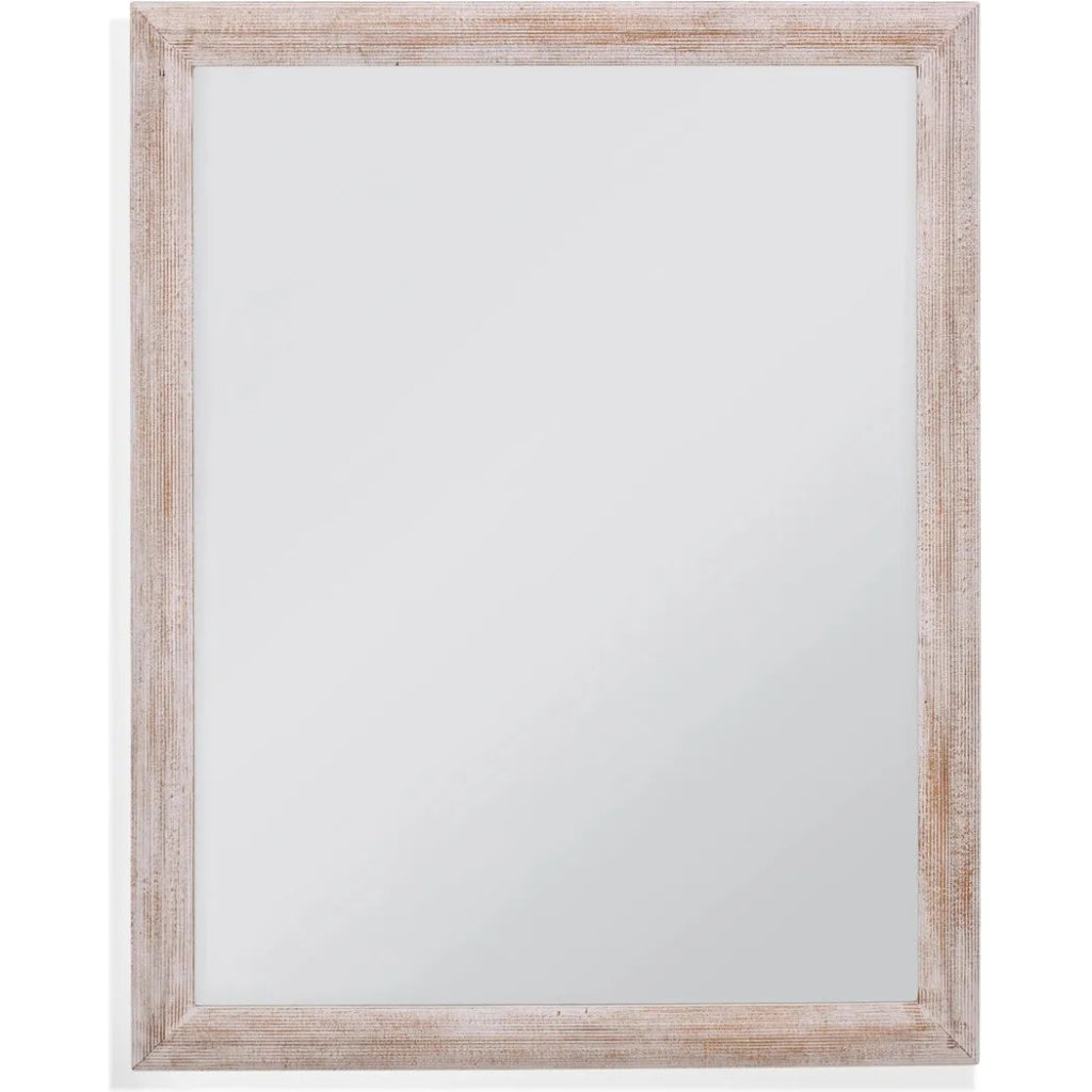 Bellefont Wood White Vertical Wall Mirror - LOOMLAN - Wall Mirrors