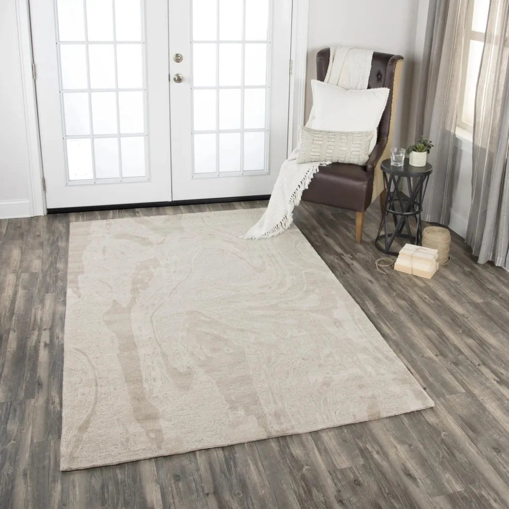 Beng Marble Beige Large Area Rugs For Living Room - LOOMLAN - LOOMLAN - Area Rugs