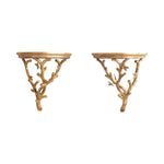 Bennington Antique Gold Finished Wall Bracket (Pr) - LOOMLAN - Chelsea House - Wall Shelves & Ledgers