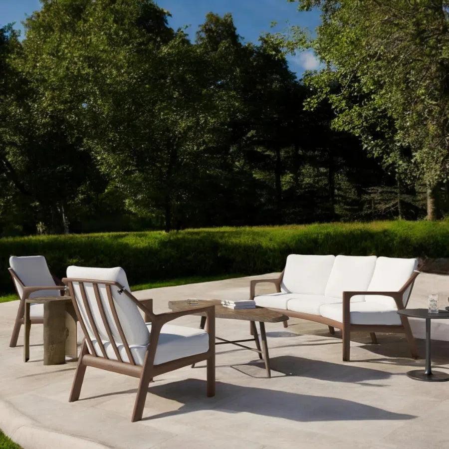 Berkeley Outdoor Couch Set With Tables - LOOMLAN - Castelle - Outdoor Dining Sets